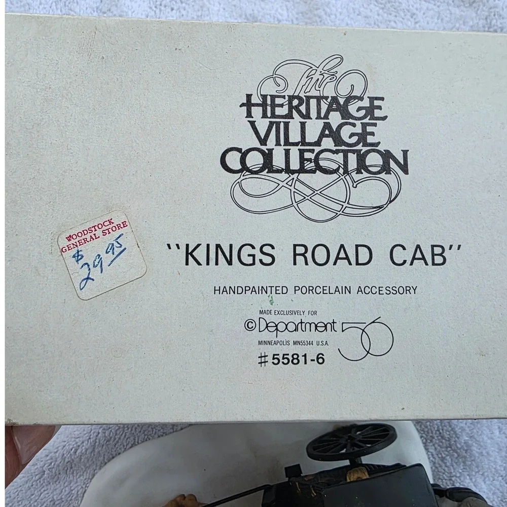 Dept 56 Kings Road‎ Cab Heritage Village Collection Dickens 5581-6 1989 D1